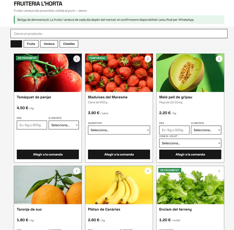 Demo fruiteria